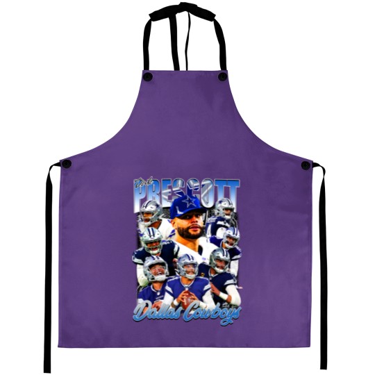 Discover Vintage 90s Graphic Style Dak Prescott Aprons Football Aprons