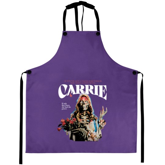 Discover Carrie 1976 Horror Movies Supernatural Halloween Aprons, Carrie Aprons Fan Gifts