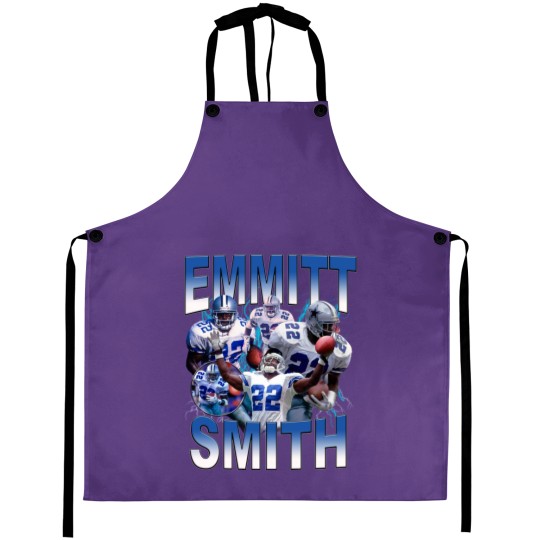 Discover Vintage 90s Graphic Style Emmitt Smith Aprons, Emmitt Smith Aprons, Sport Aprons