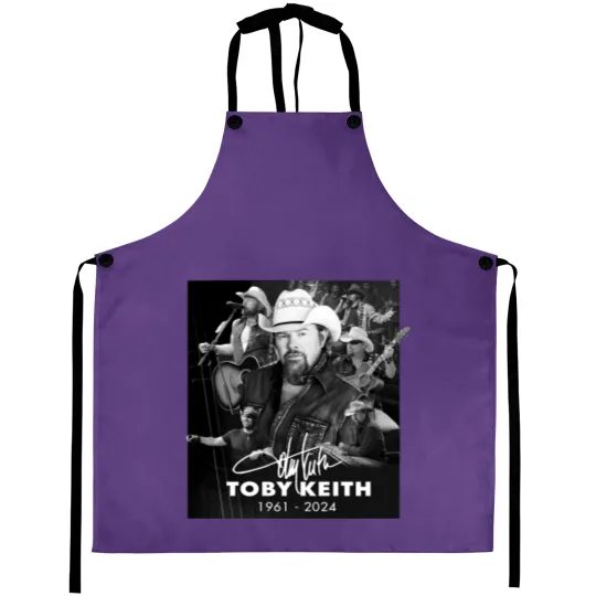 Discover Rare Collection In Memory Toby Keith 1961-2024 unisex Gift Aprons