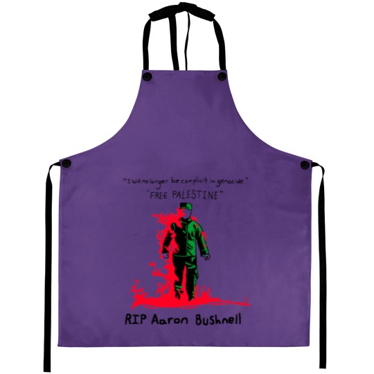 Discover Aaron Bushnell Aprons, RIP Aaron Bushnell Aprons