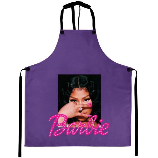 Discover Nicki Minaj Barbi Girl Aprons| Queen of Rap Aprons