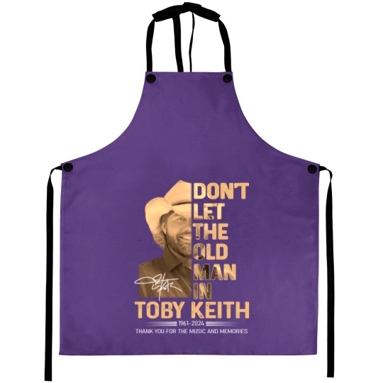 Discover Toby Keith memory black Aprons
