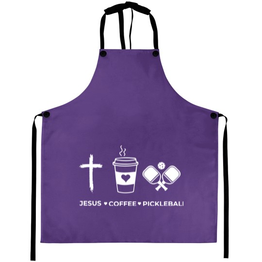 Discover Jesus Coffee Pickleball  Aprons