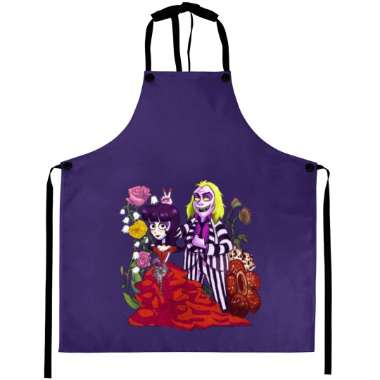 Discover Beetlejuice and Lydia Flowers Aprons