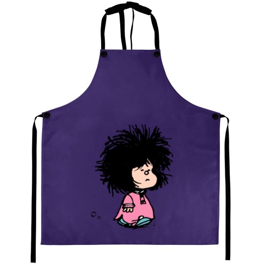 Discover Mafalda with newly-raised disheveled nightgown Quino argentina cartoon Aprons