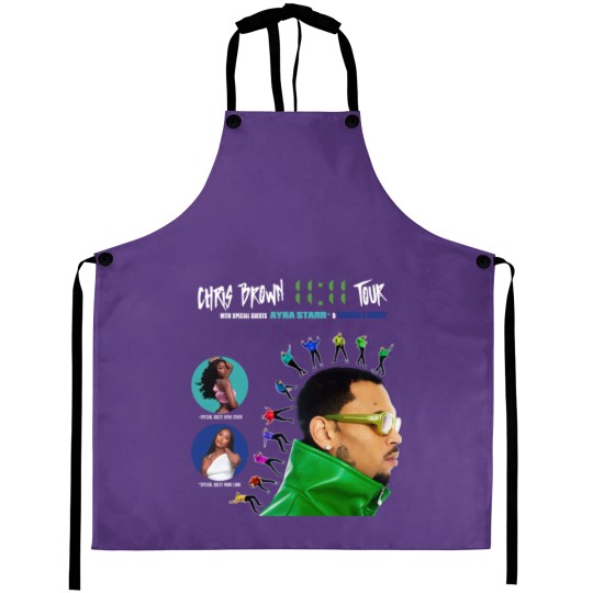 Discover Chris Brown 11:11 Tour 2024 Aprons - Fan Kitchen Gear