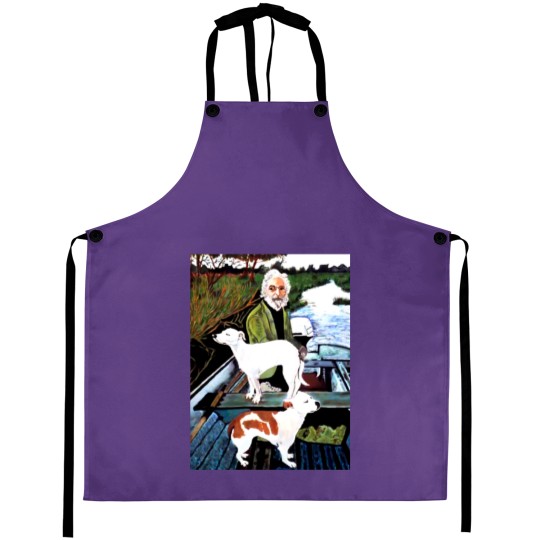 Discover Goodfellas Painting Old Man with Dog Aprons