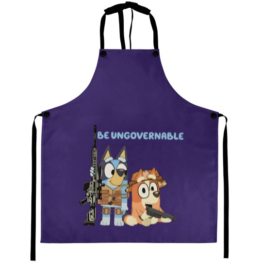 Discover BlueyDad Be Ungovernable Aprons | BlueyDad And Bingo Family Aprons