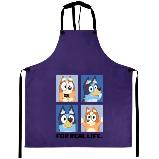 Discover BlueyDad For A Real Life Aprons | BlueyDad And Bingo Aprons
