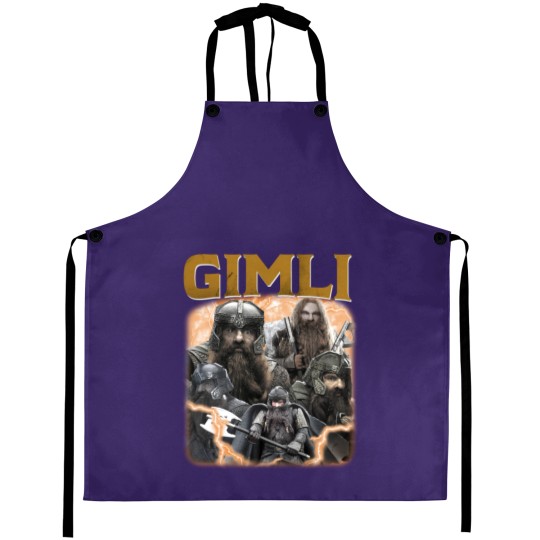 Discover LIMITED GIMLI Aprons Crewneck Vintage 90s Grapic Aprons Unisex GIMLI Aprons