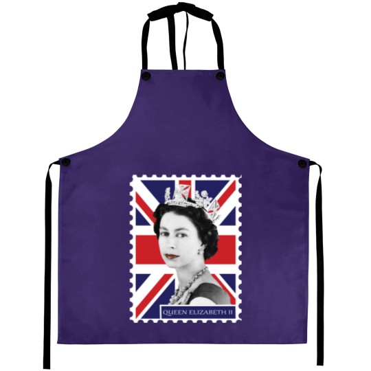 Discover Queen Elizabeth II Stamp_ Union Jack Aprons