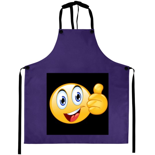 Discover Thumbs up smiley face Aprons