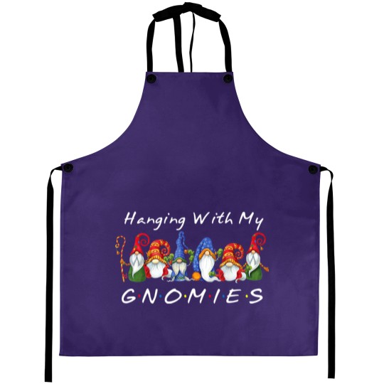 Discover Hanging With My Gnomies Funny Gnome Friend Aprons