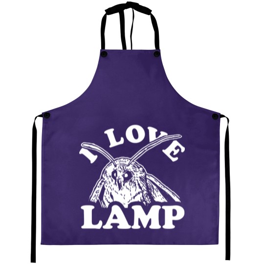 Discover I Love Lamp Moth Aprons