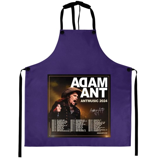 Discover Adam Ant Autumn 2024 UK ANTMUSIC Tour Unisex Aprons