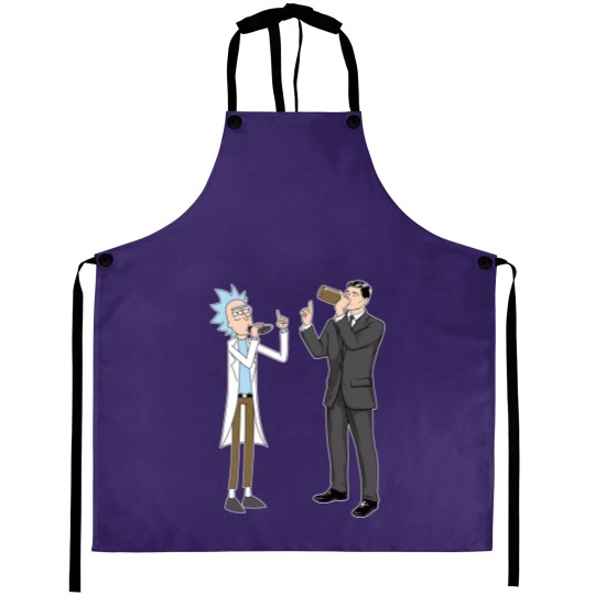 Discover Rick and Archer Drinking by JadaGrahamIII Aprons