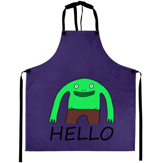 Discover Smiling friends Mr Frog sticker Sticker Aprons