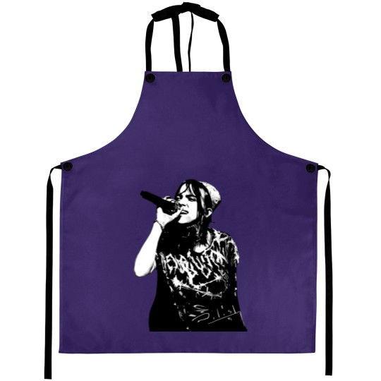Discover Happier Than Ever Billie Aprons, Happier Than Ever Vintage Aprons, Billie Eilish Aprons