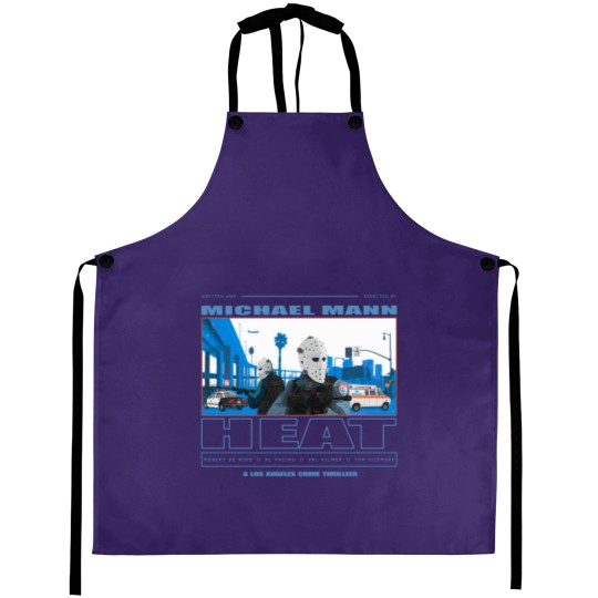 Discover Heat Movie Graphic Aprons, Michael Man 90s Action Film Memorabilia, 1995 Heat Movie Aprons Aprons