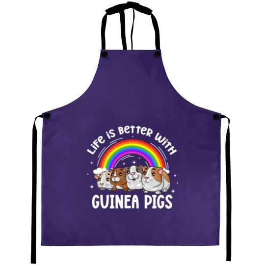 Discover Guinea Pig Life Is Better With Guinea Pigs Rodent Pet Kawaii Aprons