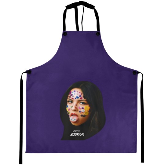 Discover Olivia Rodrigo Stick Face Vintage Aprons