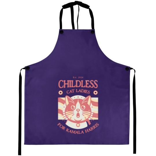 Discover Kamala Harris Aprons Childless Cat Ladies for Kamala
