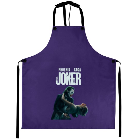 Discover Joker 2 Folie Deux 2024 Movie Aprons, Ld ga and Joaquin Phoenix Aprons