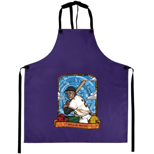 Discover WILLIE MAYS STAINED GLASS - Willie Mays - Aprons