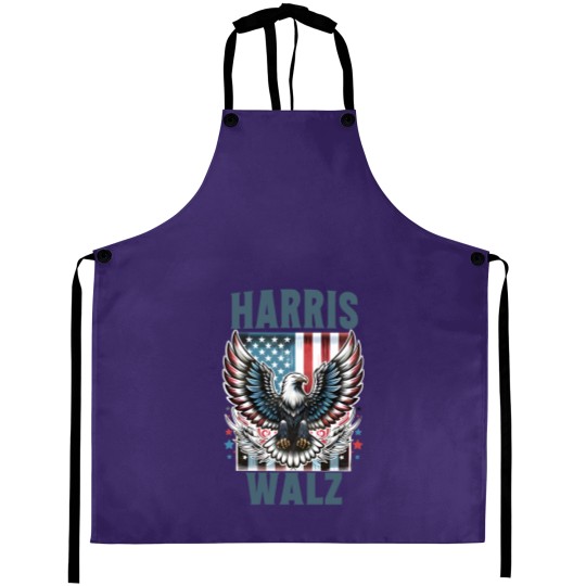 Discover Harris Walz Aprons, Kamala Harris Walz 2024 Aprons, Madam President Aprons