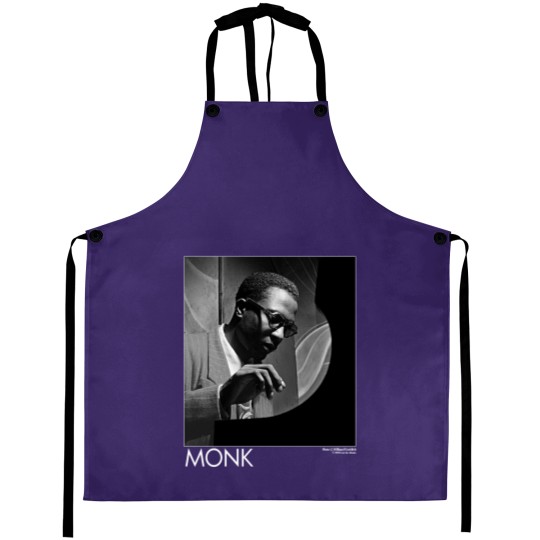 Discover Vintage 90s Thelonious Monk Jazz Musician Artwork 1990s Fashion Aprons