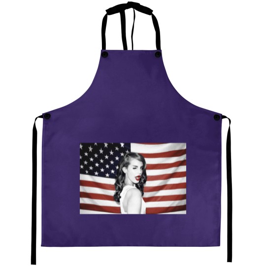 Discover Lana Del Rey American Flag Hipster Dope Mens Aprons