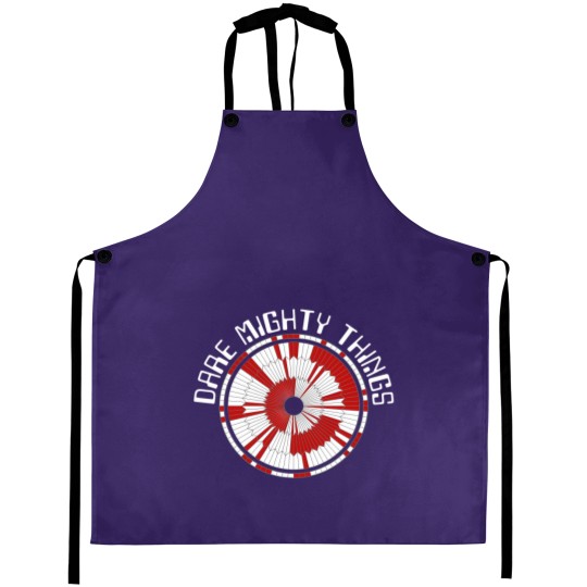 Discover Dare Mighty Things Aprons