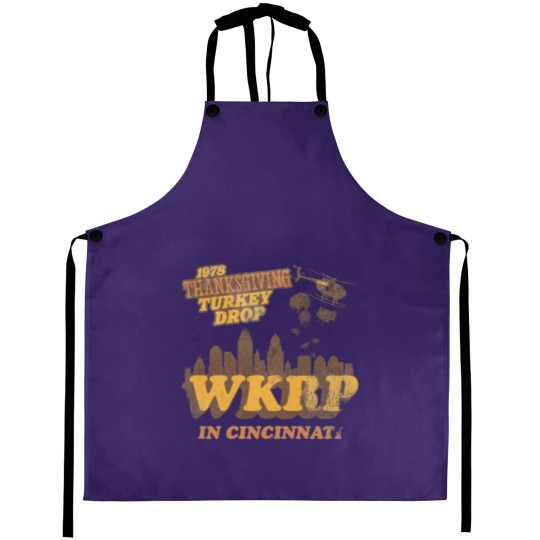 Discover Vintage WKRP in Cincinnati Aprons, 1978 Thanksgiving Turkey Drop Thanksgiving Aprons