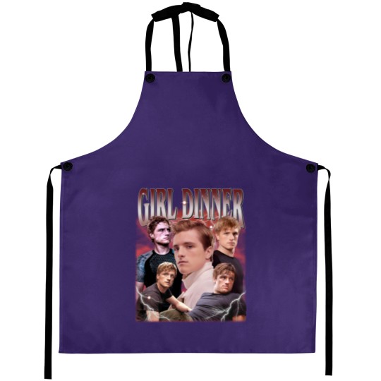 Discover Vintage Josh Hutcherson Aprons Aprons, Peeta Mellark Aprons, Girl Dinner Aprons