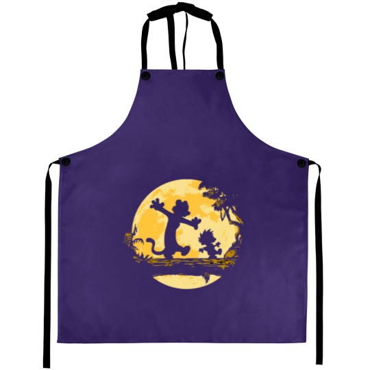 Discover Calvin And Hobbs Apron - Iconic Cartoon Kitchen Apron