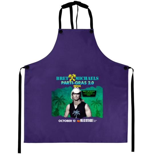 Discover New Popular!!! Bret Michaels Tour 2024 Gift For Fan Aprons