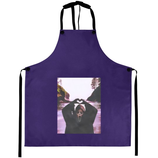 Discover Scream Halloween Heart Hands Aprons