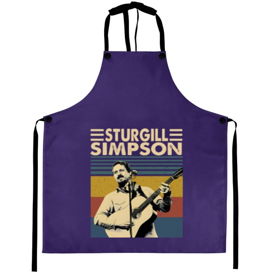 Discover Sturgill Simpson Retro Vintage Unisex Aprons, Sturgill Simpson Music Aprons