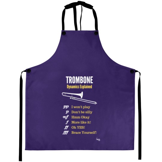 Discover Trombone humour – trombone dynamics Aprons