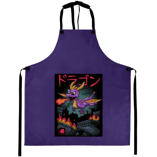 Discover Dragon Kaiju Apron