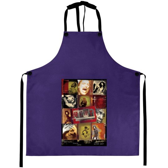 Discover Vintages Rent Rock Musical, Signed By Complete Original Cast 1996 Aprons