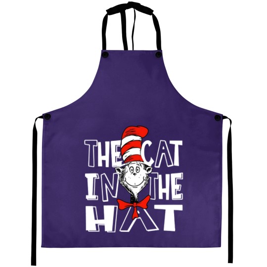 Discover Seuss Geisel Aprons The Cat in stovepipe hat Teacher School Aprons