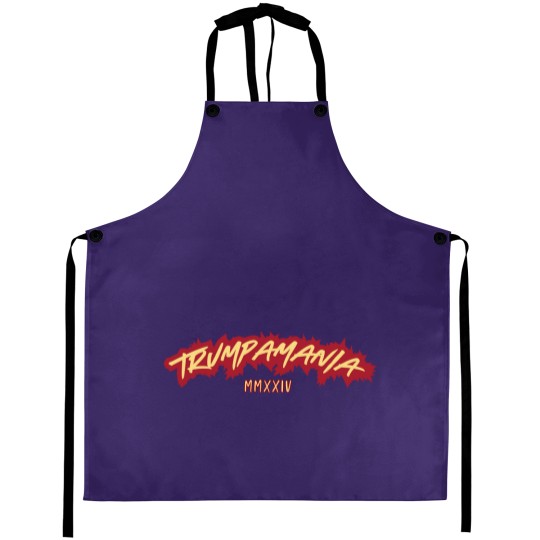 Discover Trumpamania 2024 Aprons, Trumpamania MMXXIV, Trump for President 2024 Aprons