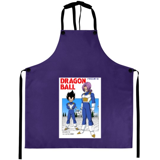 Discover DBZ Vegeta & Trunks Manga Cover Aprons