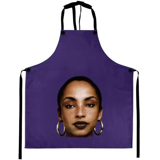 Discover Rare Sade Adu Face Aprons Collection Singer Unisex Aprons