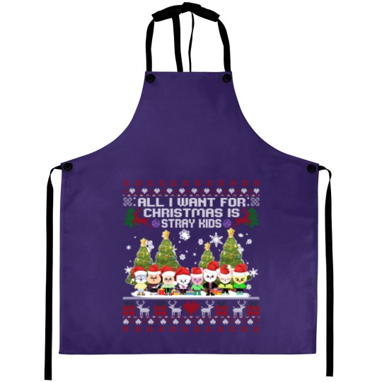 Discover Stray Kids Skzoo Ugly Christmas Aprons, Kpop Christmas Aprons, Cute SKZOO TSweatshirt