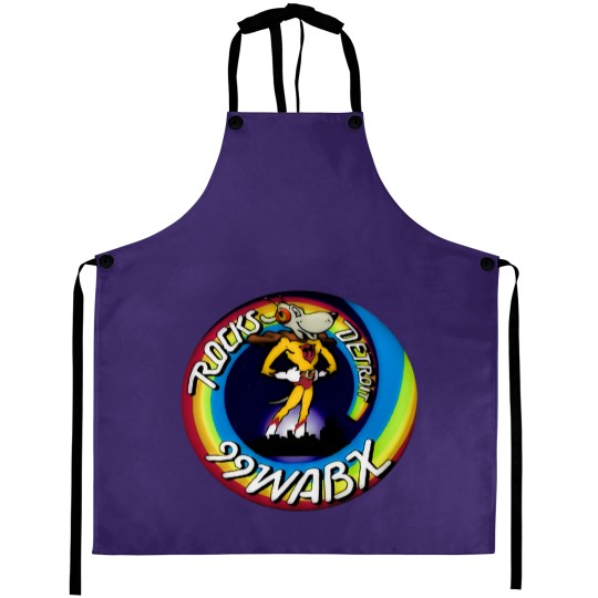 Discover RARE Vintage 1970s WABX Radio Station Detroit Rocks Aprons