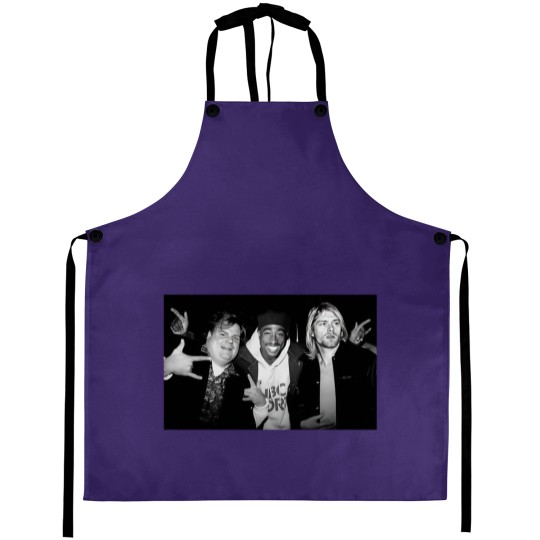 Discover Chris Farley Kurt Cobain Tupac Unisex Aprons