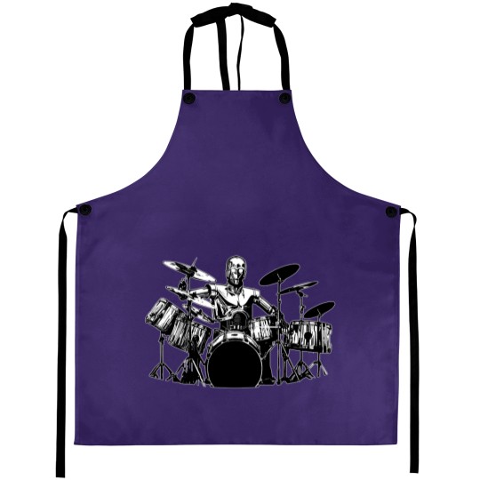 Discover C3PO Drum Aprons Robot Playing Cool Drum Kit Aprons Funny
